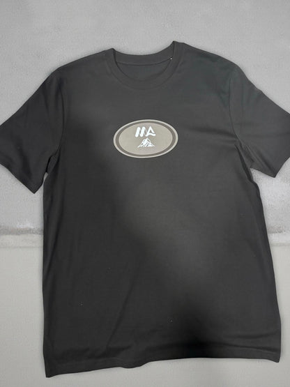 adventure t shirt black mountain print